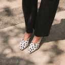 Basel Pumps, black & white dots OUTLET